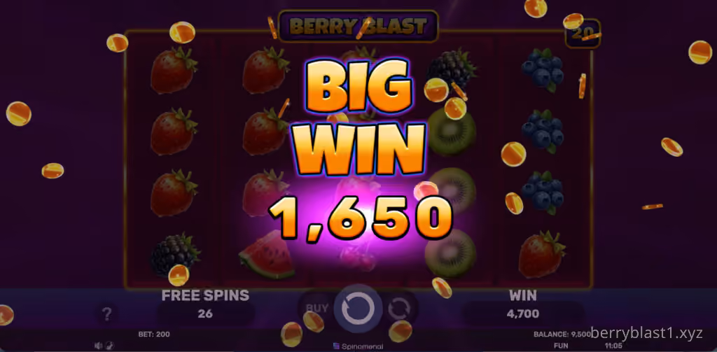 Berry Blast bonus feature